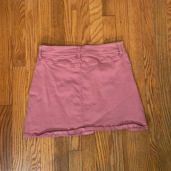Altar'd State Button-Up Skirt with Front Pockets Pink Canyon Rose Small y2k - Picture 2 of 6